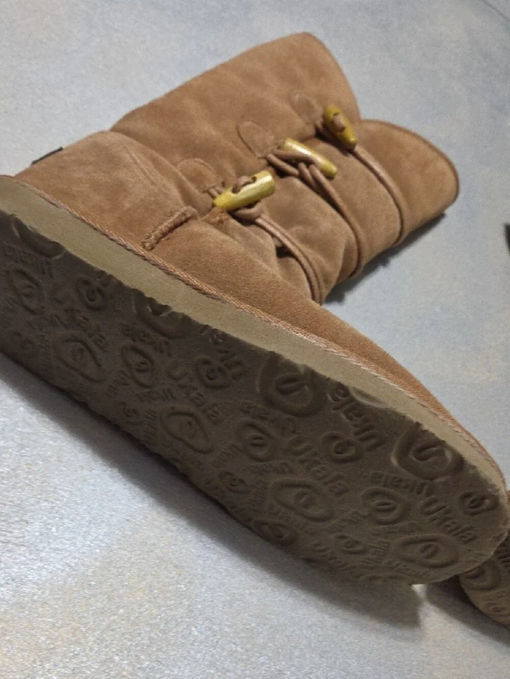 Classic Tall Suede Winter Boots with Fleece Lining - Chestnut